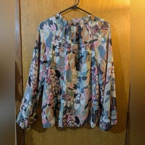 Shein Abstract Floral Blouse